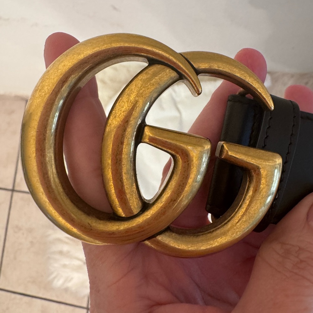 Gucci Black Leather Belt - Picture 5 of 9